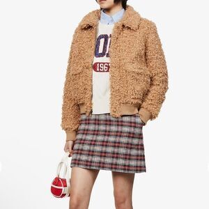 NWT Polo Ralph Lauren High-Pile Curly Fleece Teddy Bomber Jacket size large